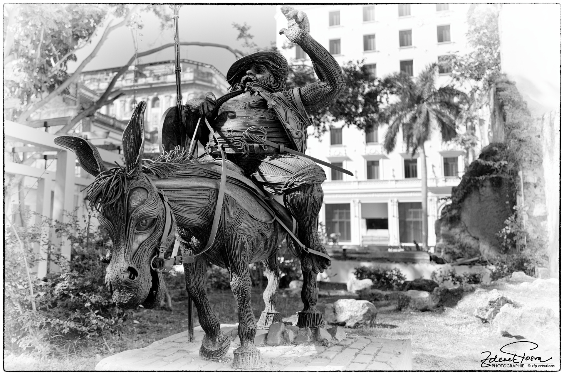 Dans les rues de La Vielle Havane, Sancho Pancha